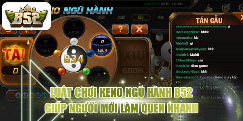 Luật Chơi Keno Ngũ Hành B52 Giúp Người Mới Làm Quen Nhanh